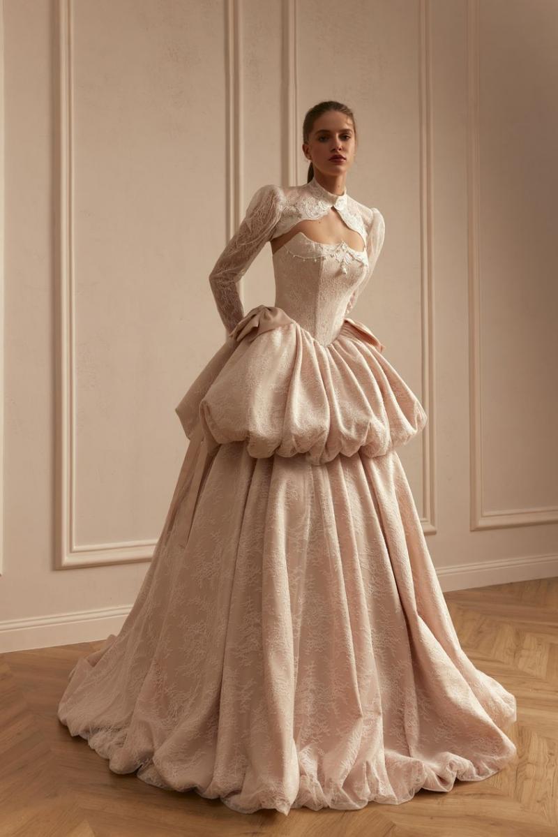 Set Linenna with long skirt Ivory